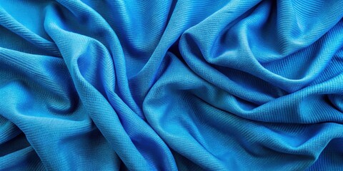Obraz premium Blue colored cloth background, blue, fabric, texture, soft, material, fashion, design, backdrop, textile, smooth, surface, backdrop