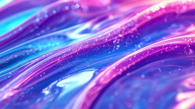 slime liquid with gradient footage colors