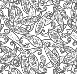 Seamless Pattern with Cute Daisy Flowers and Pansies. Feminine Texture in Country Style for Cloth, Textile, Wallpaper.