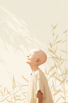 Progeria-affected child expresses joy and resilience through minimalistic art