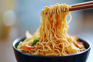 Delicious noodles with vegetables. Perfect for food blogs, recipe sites, or restaurant menus.