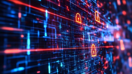 Fototapeta premium Effective Firewall Defenses Against Phishing Threats