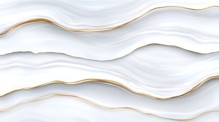 Obraz premium A white background with gold waves that are curved and wavy