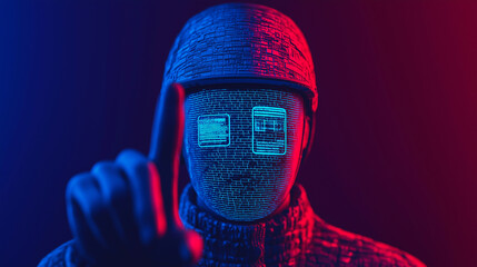 modern digital interface displaying biometric authentication technology