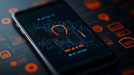 secure digital identity verification process on smartphone screen