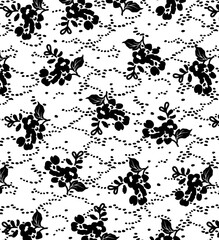 Obraz premium Seamless Pattern with Cute Daisy Flowers and Pansies. Feminine Texture in Country Style for Cloth, Textile, Wallpaper.