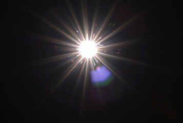 Obraz premium Dazzling spectacle A brilliant blinding flash of light occurs mo