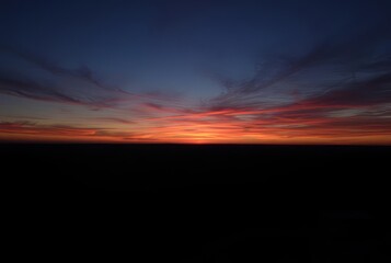 D Horizon A D view of the horizon at sunset with a sense of dept