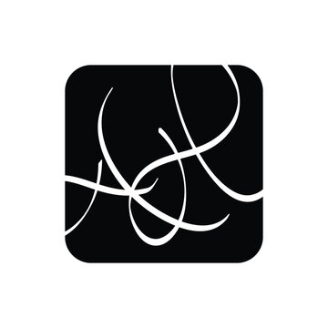 Abstract AH logo design in square shape 