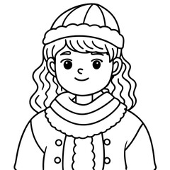 girl in winter clothes