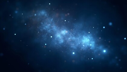 Obraz premium Abstract deep blue background, concept of space, universe or night sky.