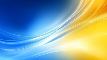 Abstract blue and yellow geometry wave background