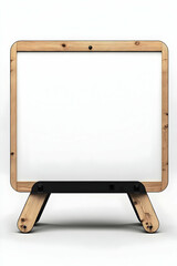 Obraz premium Modern Wooden Dry Erase Board 3D Render