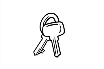 Answer symbolized as a single key icon unlocking a minimalistic lock outline
