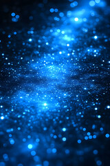 Glimmering Blue Abstract Background