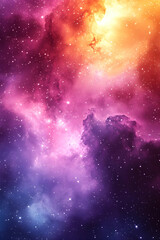 Naklejka premium Cosmic Nebula Abstract Background Image