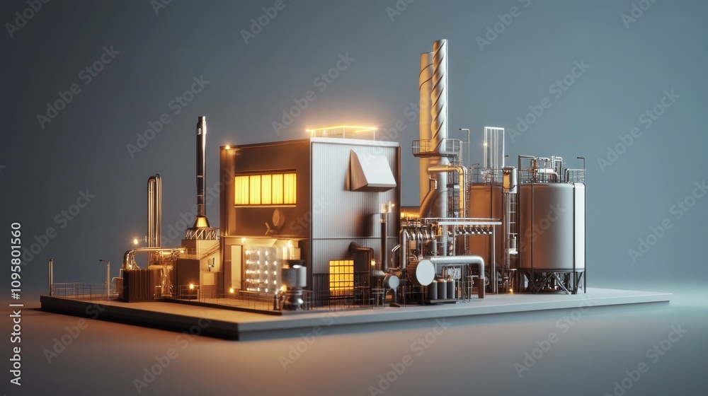 Aufkleber a small modular reactor (smr) and turbine generator system working together to generate electricity 
