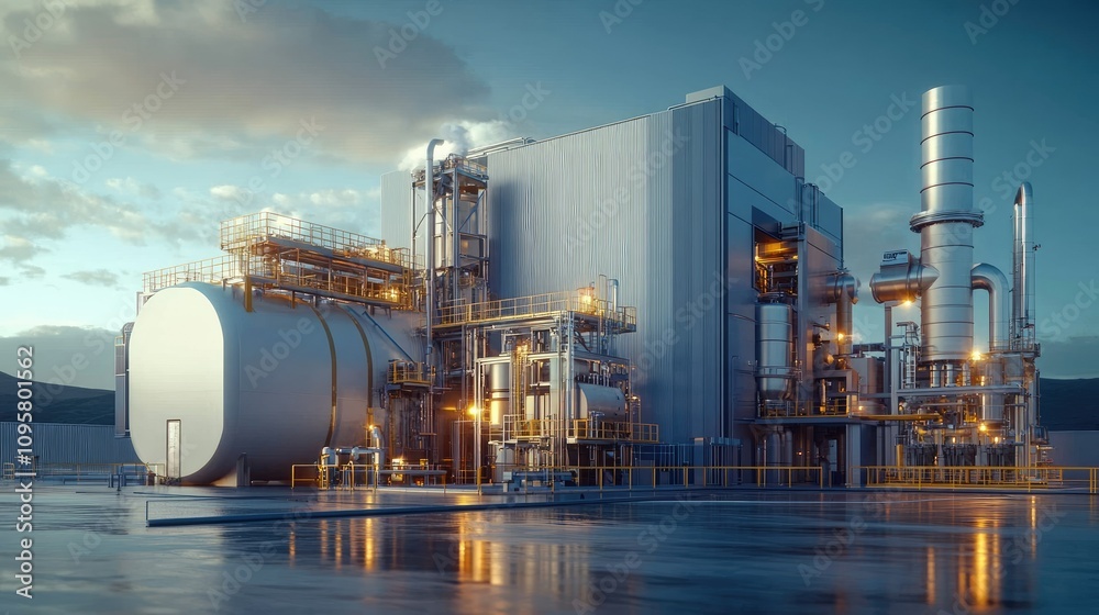 Poster A small modular reactor (SMR) and turbine generator system working together to generate electricity via steam in a sustainable energy facility