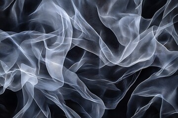 Fototapeta premium Abstract flowing translucent fabric texture.