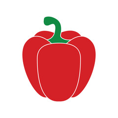 paprika fruit icon illustration design