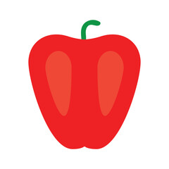 paprika fruit icon illustration design