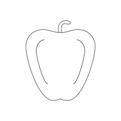 paprika fruit icon illustration design