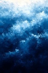 Obraz premium Abstract Blue Paint Texture Background Illustration