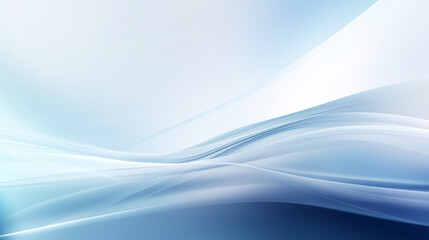 Fototapeta premium Abstract blue wave pattern with white background. blue white smoke gradient bright light and glow texture background.