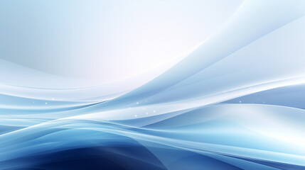Fototapeta premium Abstract blue wave pattern with white background. blue white smoke gradient bright light and glow texture background.