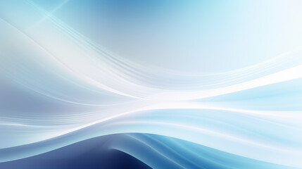 Fototapeta premium Abstract soft blue wave background. 3d blue background with blue lines curved wavy sparkle with copy space for text. Three-dimensional wave and blue background.