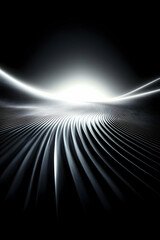 Abstract Black and White Background Illustration