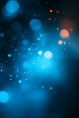 Obraz premium Abstract Blue Background with Glowing Particles