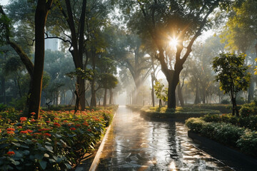 Obraz premium autumn in the park