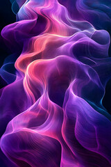 Obraz premium Abstract Purple Pink Wave Background Illustration