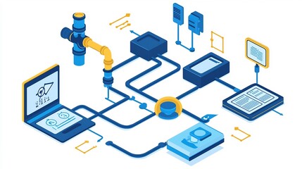 Engaging digital interface for an online STEM educational course featuring diagrams videos and interactive simulations to enhance the learning experience