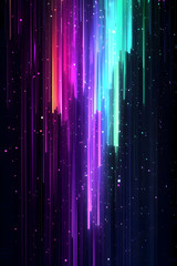 Abstract Rainbow Light Streaks Background