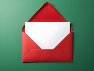 Red Envelope with Blank Card