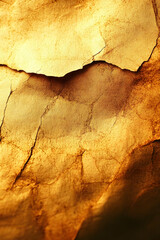 Fototapeta premium Golden Cracked Paper Texture Background Illustration