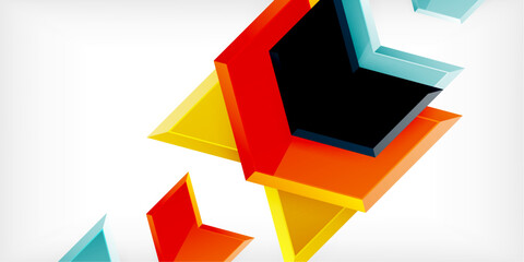 Technology dynamic arrow geometric background. Vector Illustration For Wallpaper, Banner, Background, Card, Book Illustration, landing page