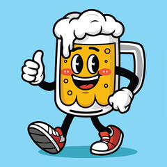 Cartoon Beer Mug Vector
