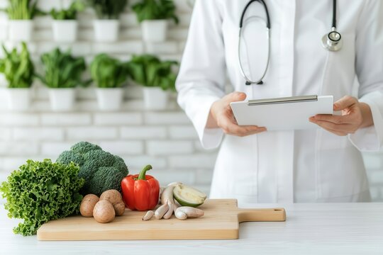 Dietitian offering virtual consultation to patient, discussing nutrition plan over video call, modern technology enhancing access