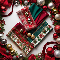 christmas boxes and decorations