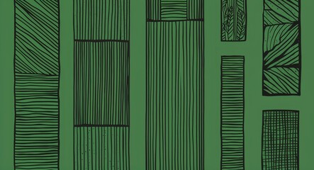 Black Rectangle pattern hand drawn design on Brown background illustration