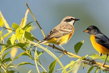 robin on a branch