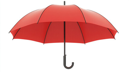 red Umbrella isolated on a white background