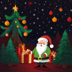 Christmas tree with presents