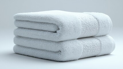 Stack of three Luxurious White Bath Towels