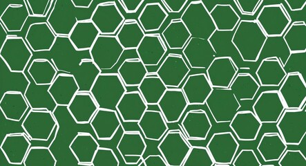 Obraz premium White Octagon pattern hand drawn design on Gray background illustration