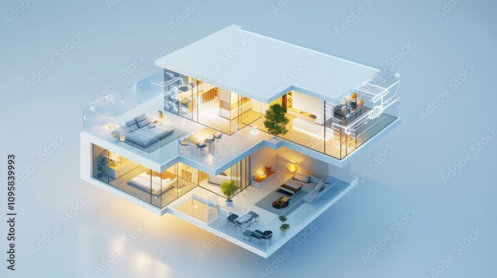 Poster enhancing home automation a modular minimalist smart device design with transparent interface and so