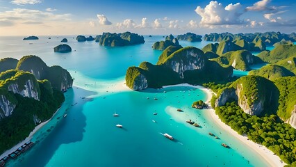 view of island in the ocean